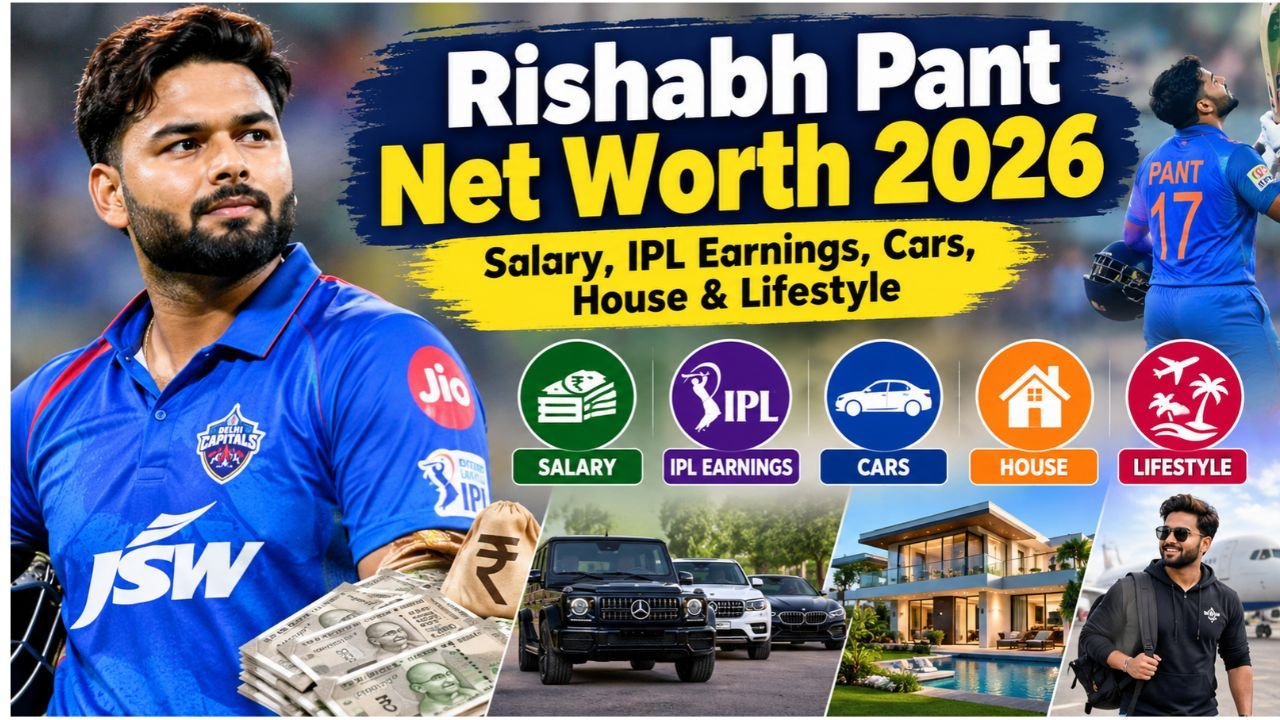 Rishabh Pant Net Worth 2026: Salary, IPL Earnings, Cars, House & Lifestyle